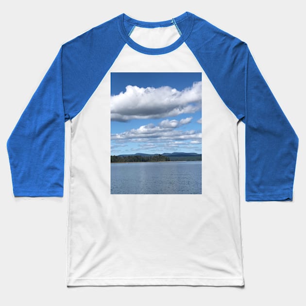 On the lake Baseball T-Shirt by Skuirrelly77